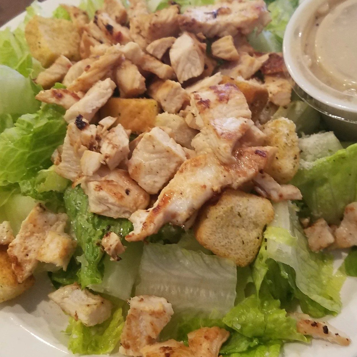 Caesar Salad with Grilled Chicken.