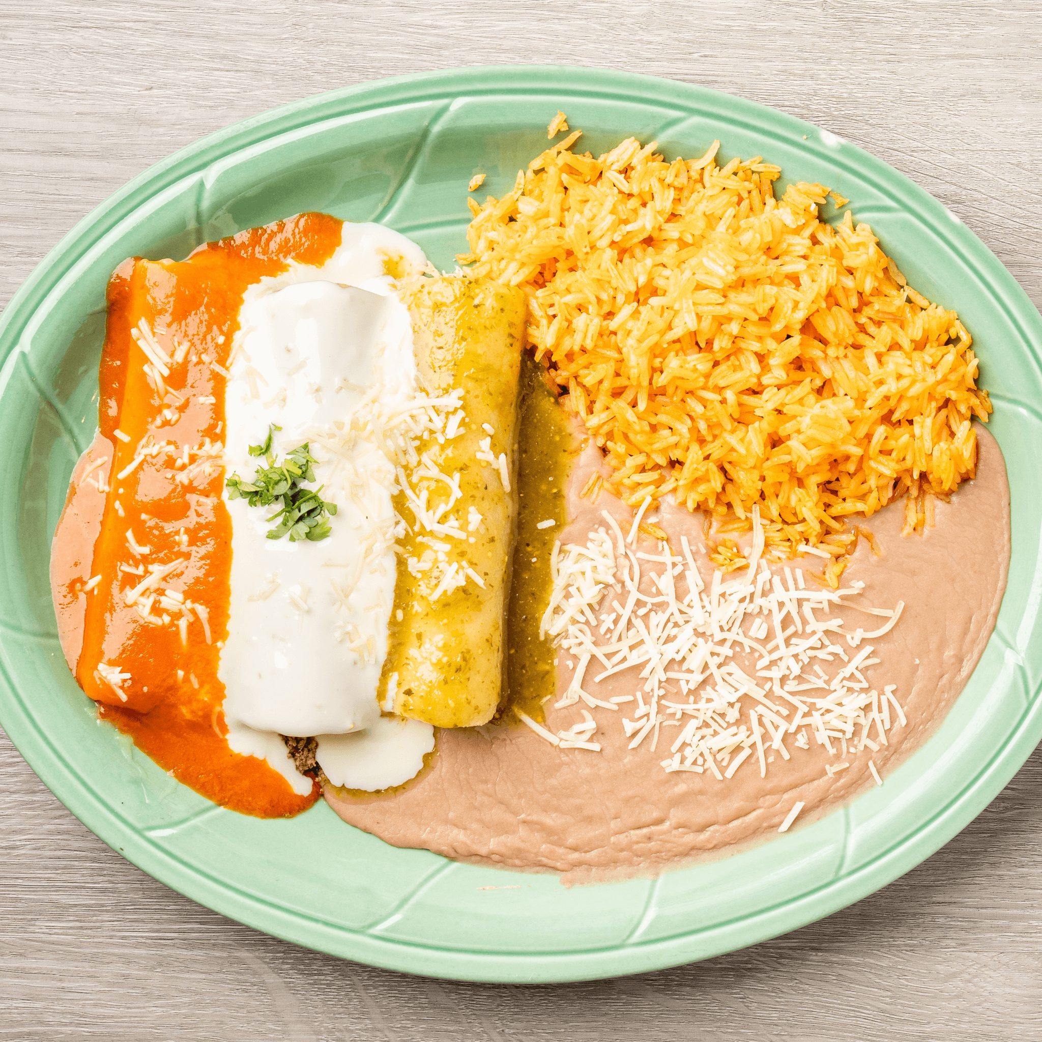 Enchiladas mexicanas.