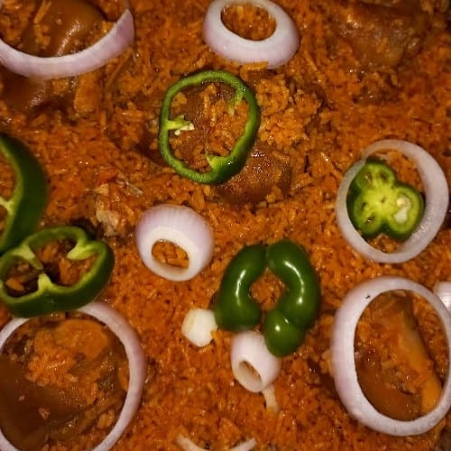 Side of Jollof Rice.
