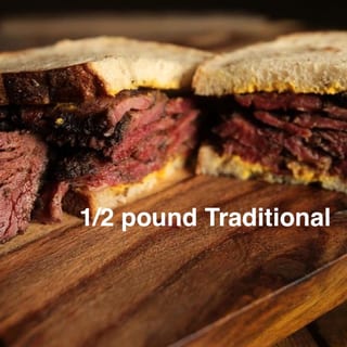 Traditional Pastrami Sandwich Individual