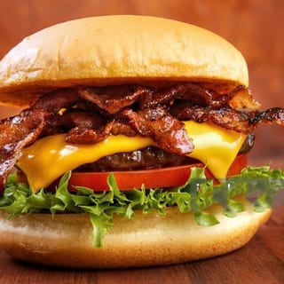 Chicago bulls bacon burger