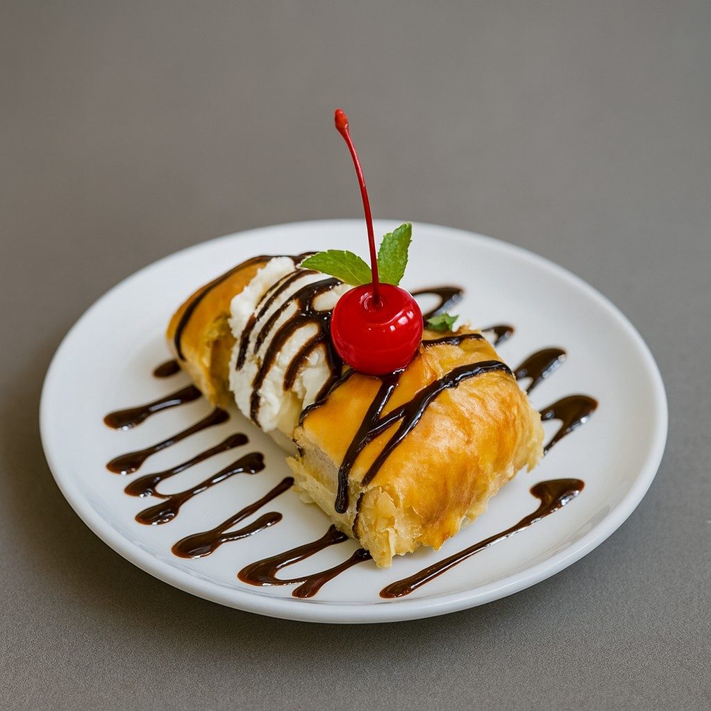 M1. Banana Bolen with Ice Cream.