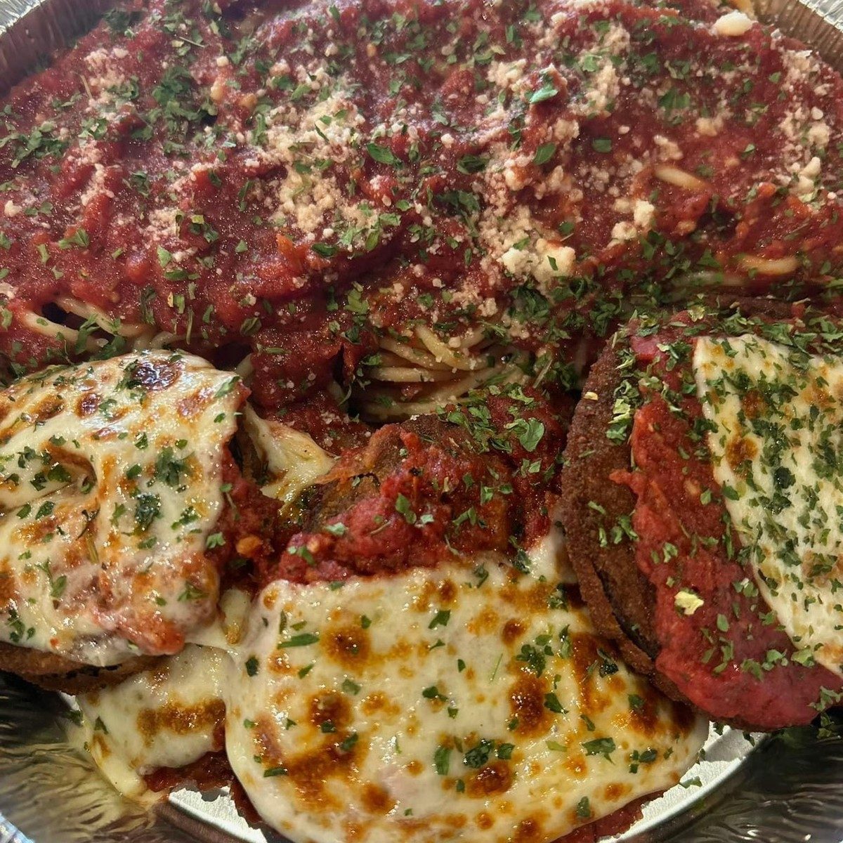 Eggplant Parmesan Pasta.