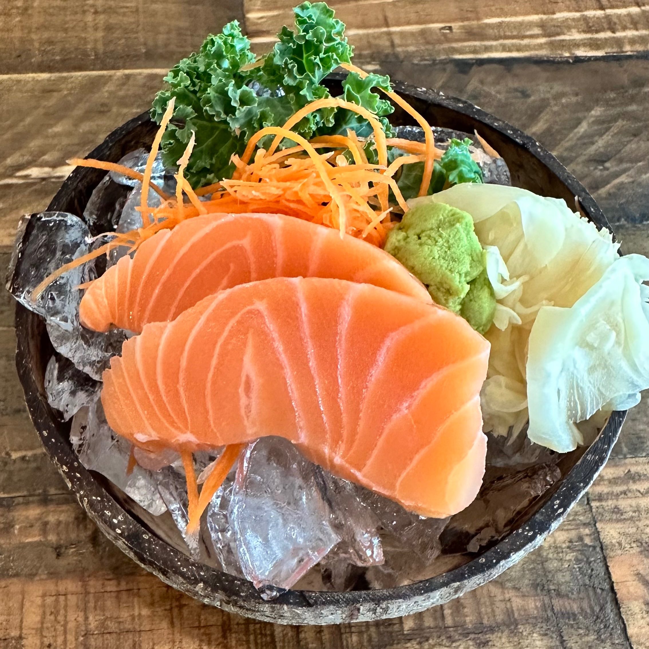 Salmon Sashimi.