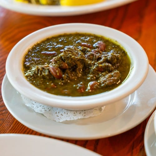 Ghormeh Sabzi (Monday & Friday).