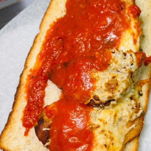 The Impasta Chicken Parm Sandwich.