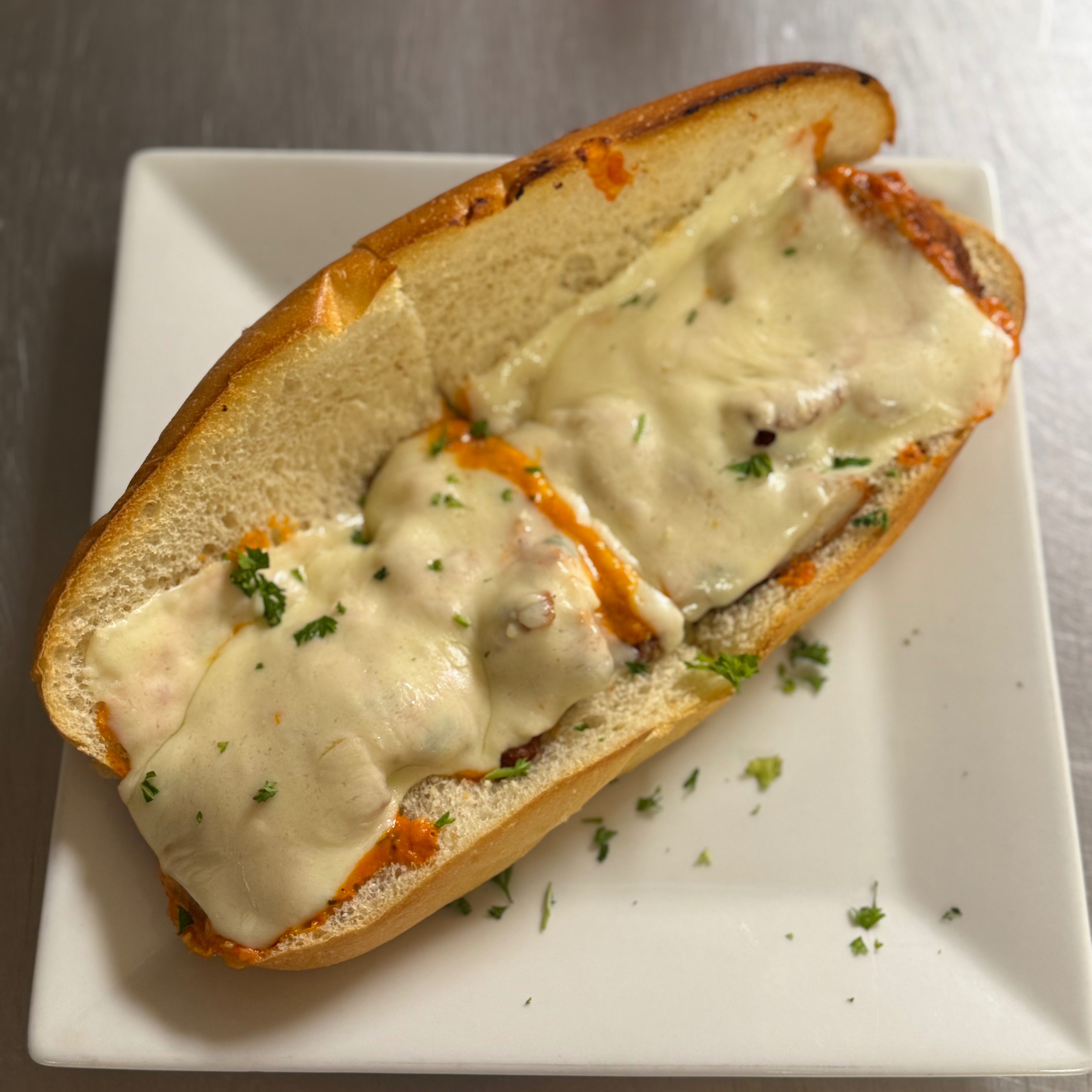 Chicken Parmigiana Sandwich.