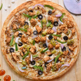 Fajita with Chicken or Steak Pizza