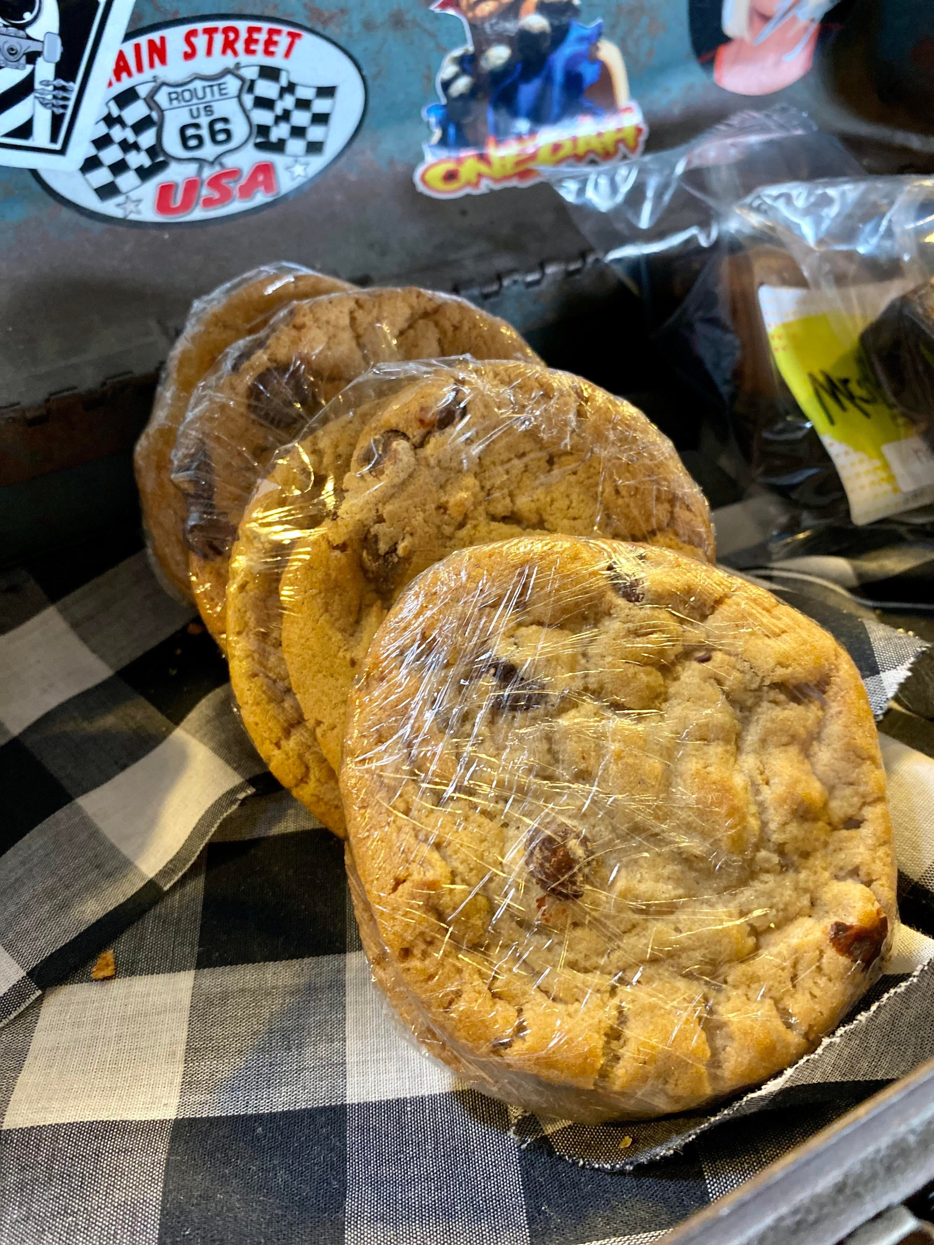 2 Chocolate Chip Cookies.