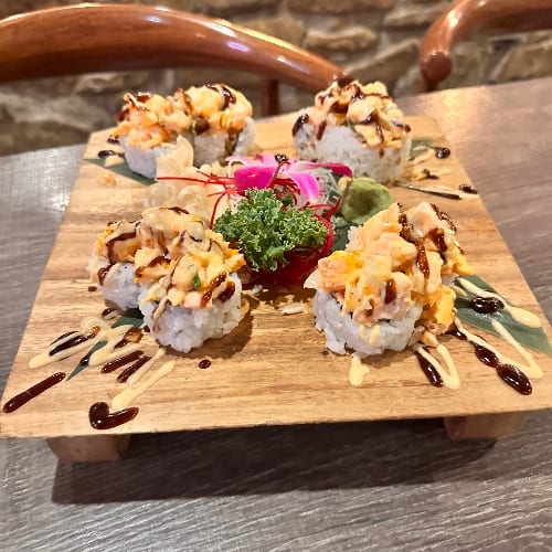 Salmon Dynamite Roll.