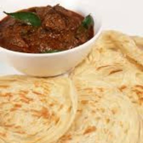 Parotta With Mutton Curry.