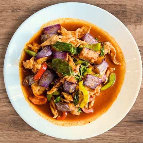 Pad Spicy Eggplant🔥🔥.