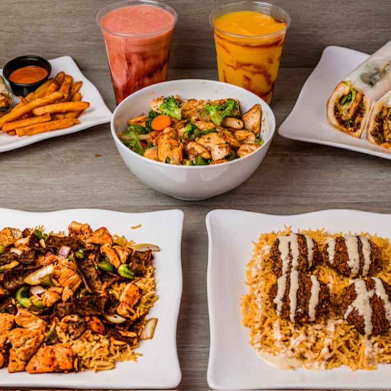 Succulent Chicken & Lamb Over Rice, Irresistible!