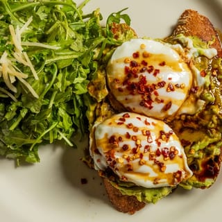 Avocado Toast & Arugula Salad