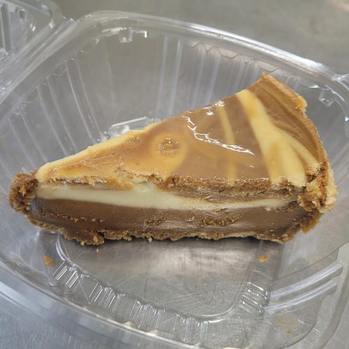 Sea Salt Caramel Cheesecake.