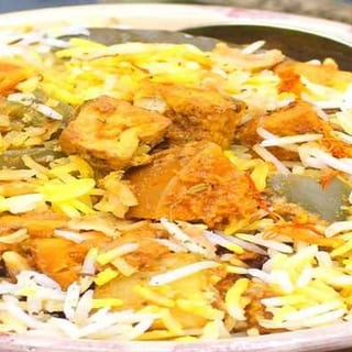Tofu and Vegetable Biryani