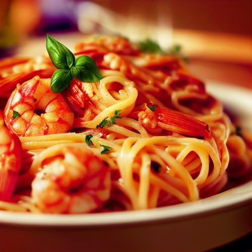 Shrimp Marinara.