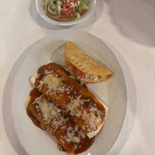 K. One Beef Burrito, One Bean Tostada, One Beef Taco & One Cheese Enchilada Combo