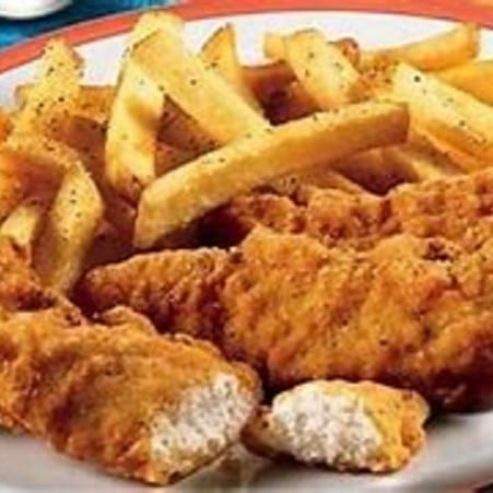 Kids Chicken Tender & Fries.
