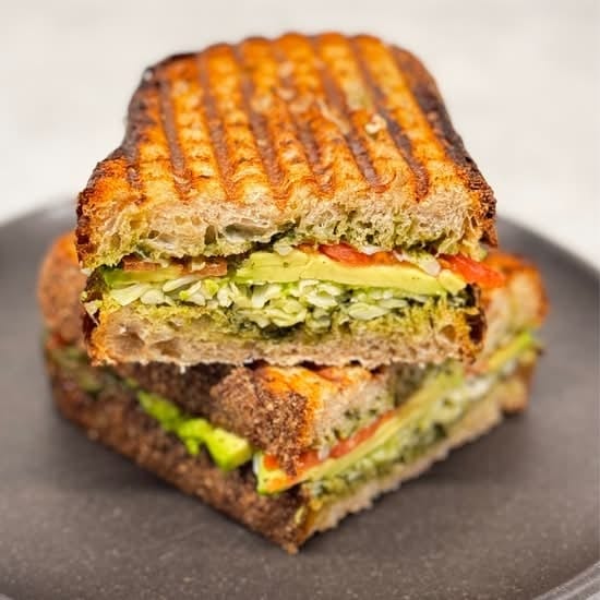 Vegan Avocado&Pesto Panini.