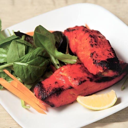 Tandoori Salmon Tikka.