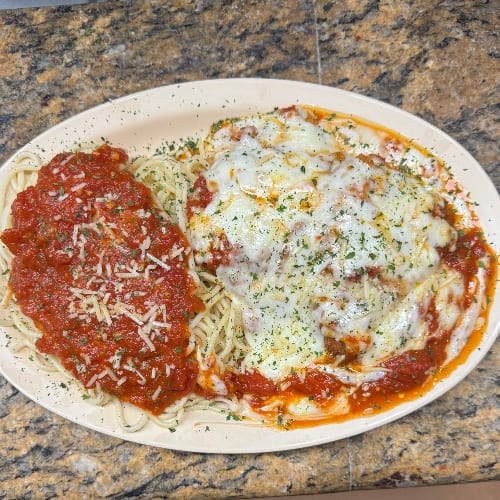 Chicken Parmigiana Dinner.