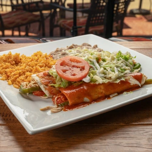 40. Chicken Burrito & Chicken Enchilada.