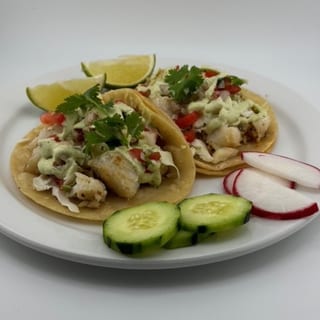 2 Fish Tacos Plate