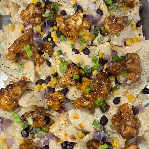 Bang Bang Cauliflower Nachos.
