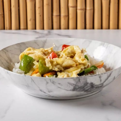 Braised Curry Chicken With Yam Lunch.