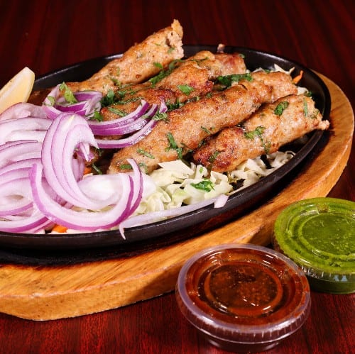Chicken Seekh Kabab.