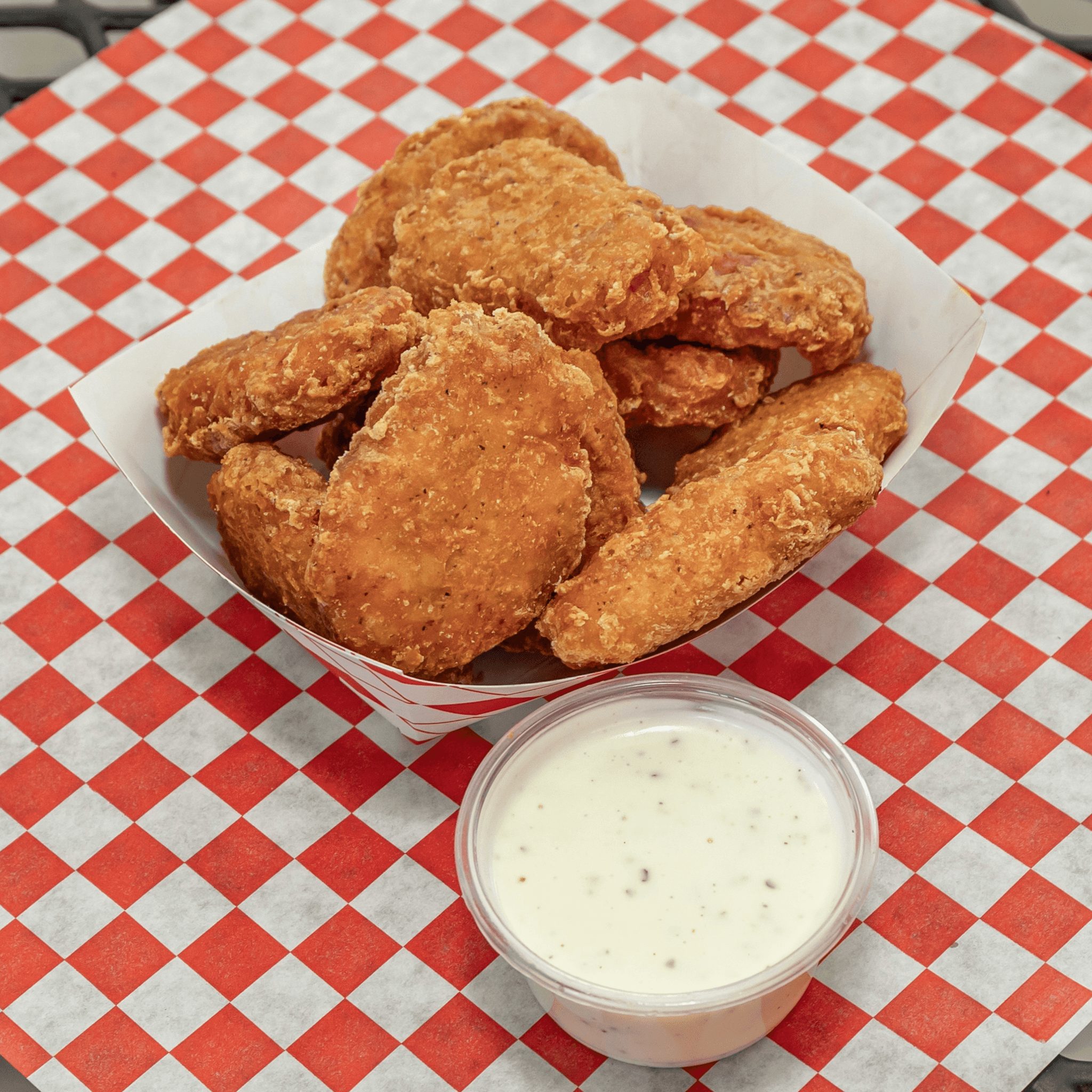 6 Pieces Chicken Nuggets.