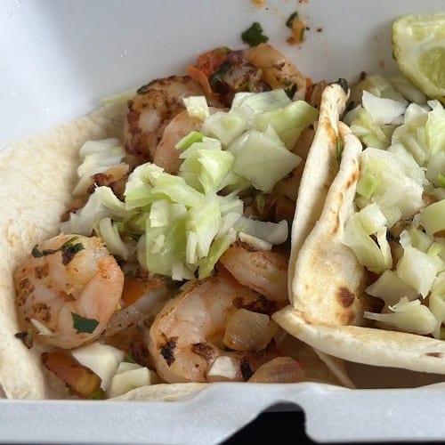 Shrimp/Camaron Burrito.