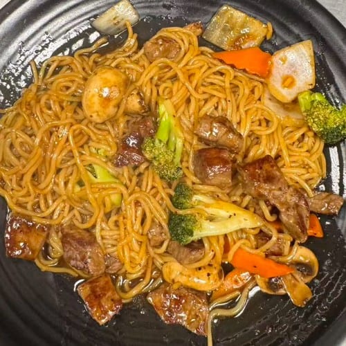 Steak Soba Noodles.