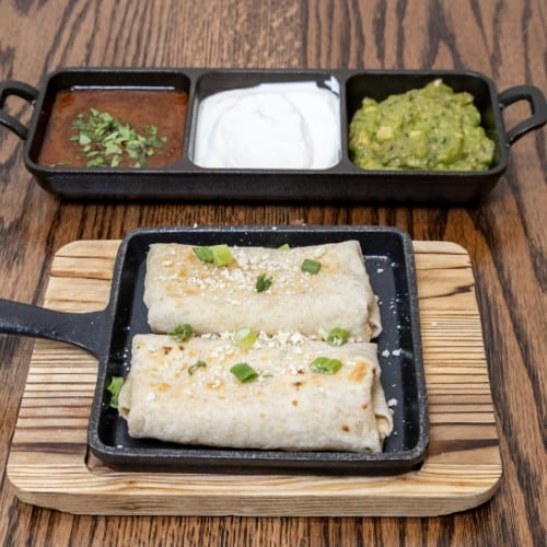 Mini Bean & Cheese Burritos.