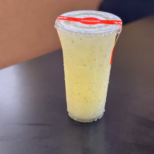 Homemade Mint Lemonade.