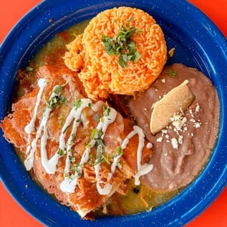 Enchiladas suiza plate