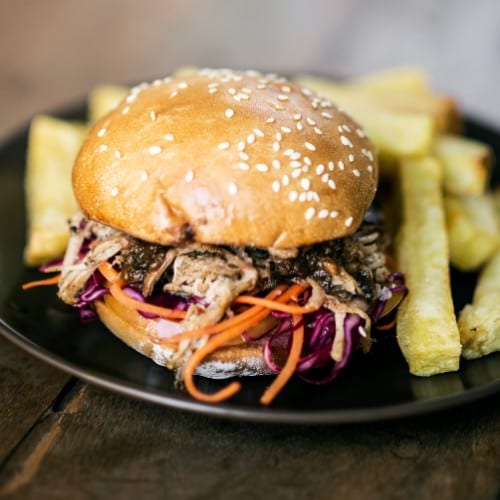 Portobello Mushroom & Swiss Sandwich.