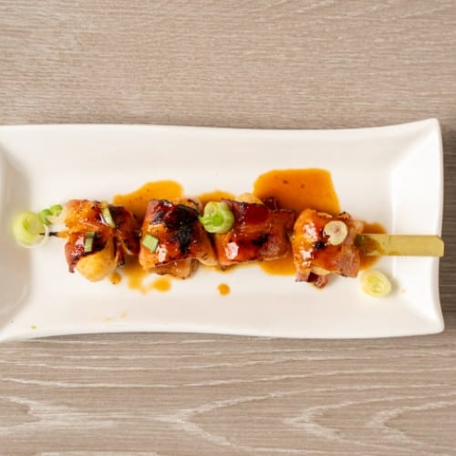 Bacon Wrapped Quail Eggs.