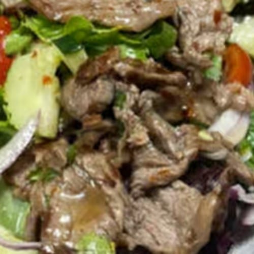 Spicy Beef Salad.