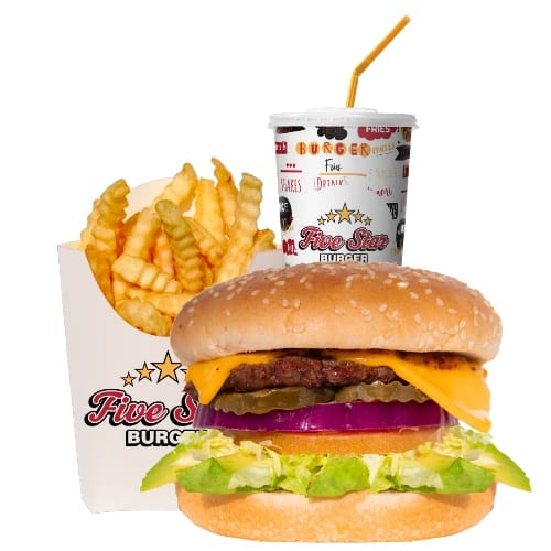 Avocado Burger Combo.