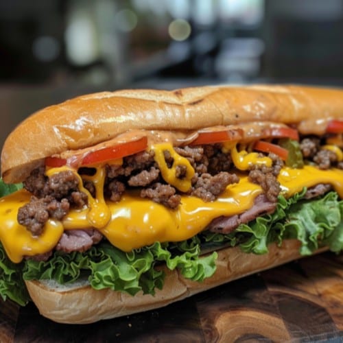 Cheeseburger Sub (Large).