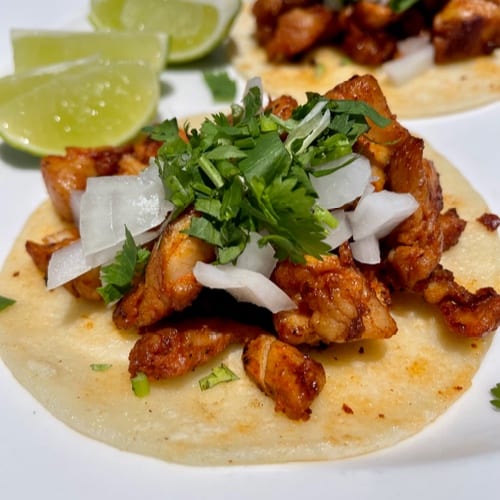 Chicken Adobo Tacos.