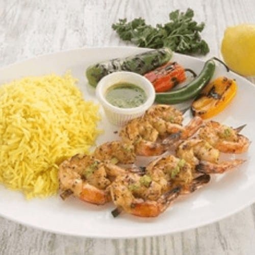 Grilled Shrimp Platter.