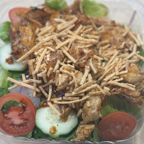 Asian Sweet Chili Chicken Salad.