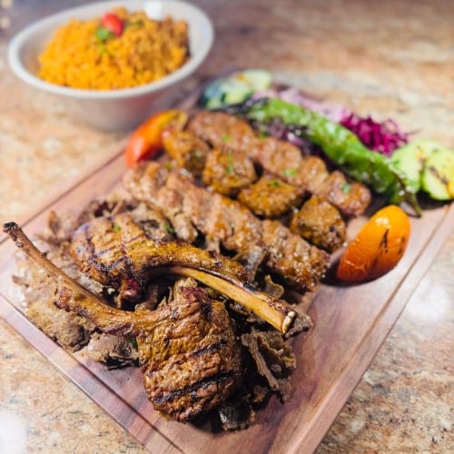 Mixed Lamb/Beef for 2 + 1 Pita.