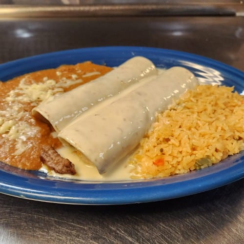 Lunch White Burritos.