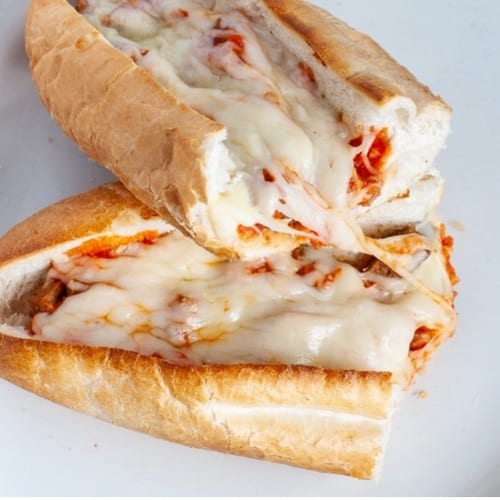 Chicken Parmigiana Sub.