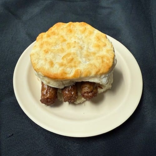 Turkey Sausage Biscuit.