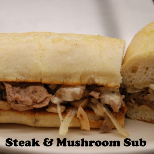 Steak & Mushrooms Sub.
